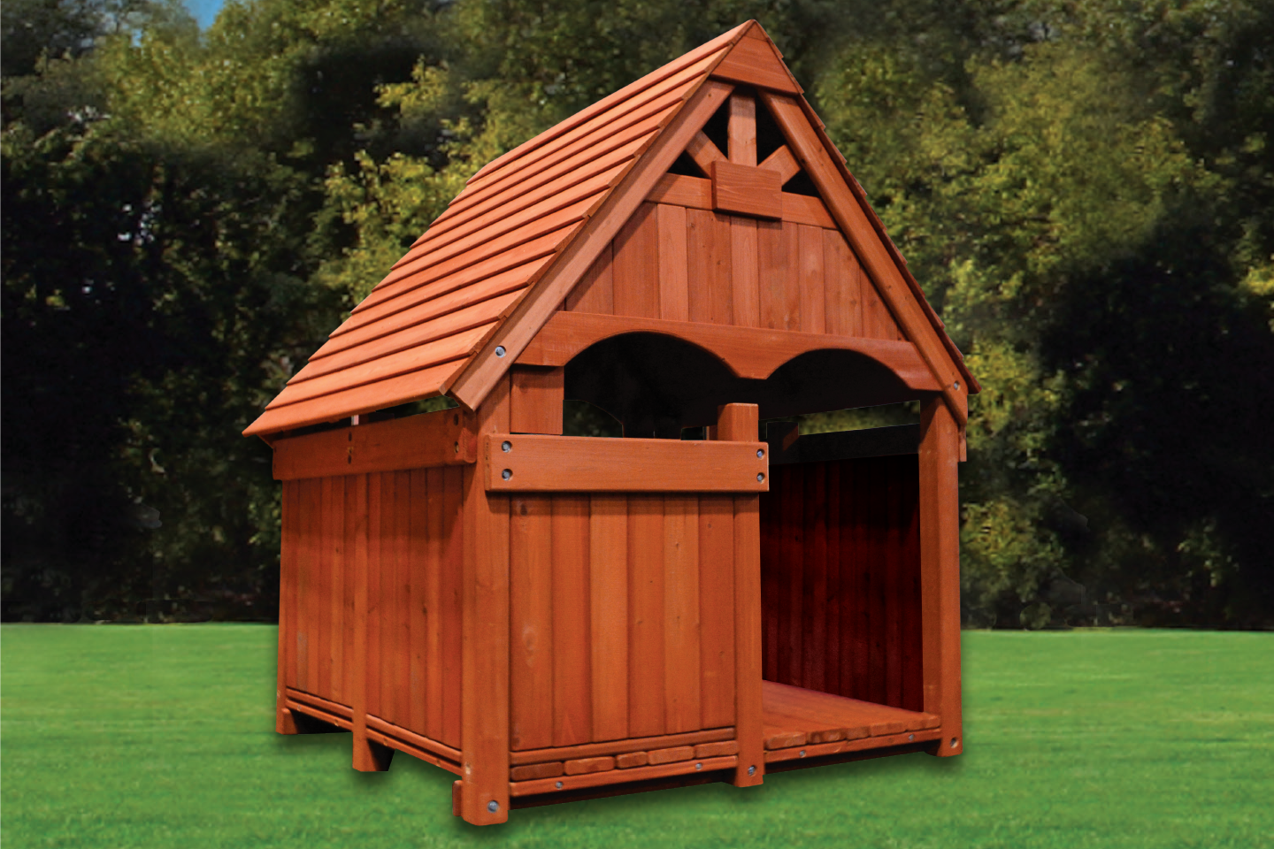 Ground Lounge/Enclosed Sky Lounge with Wood Roof