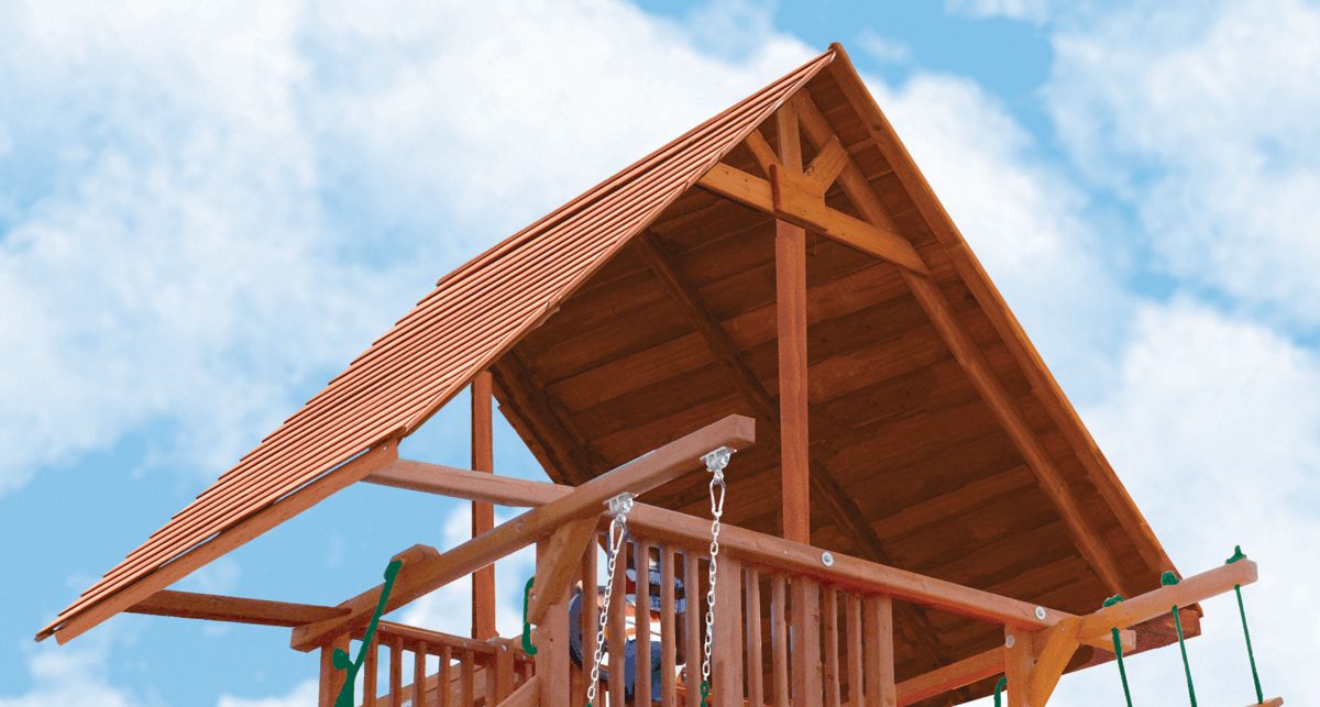 XL Wood Roof - Del/Sup Playcenter